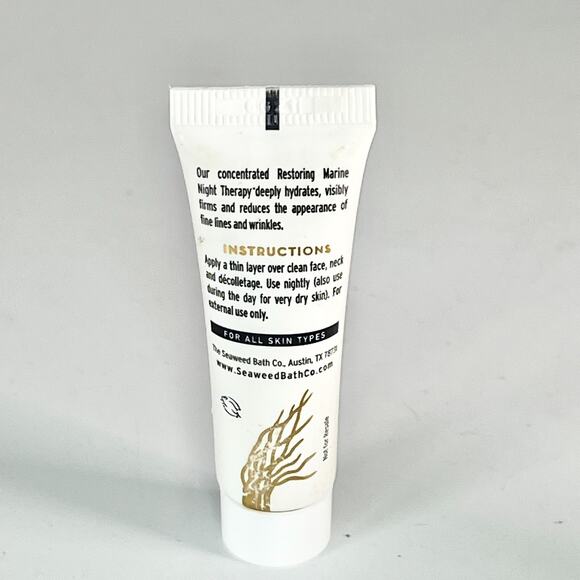 The Seaweed Bath Co Restoring Marine Night Therapy Cream Travel .16 oz 5ml New - Picture 4 of 6